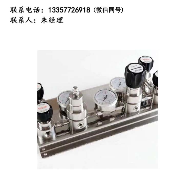 實驗室半自動切換不銹鋼雙側式氣體匯流排管道氣路面板集中供氣